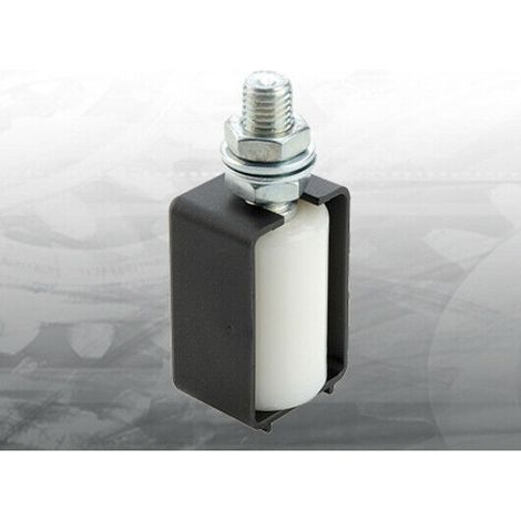 Oliva Rullo Guida 30x40 Mm Con Cuffia Nylon Bianco 450sk Per Cancello Scorrevole