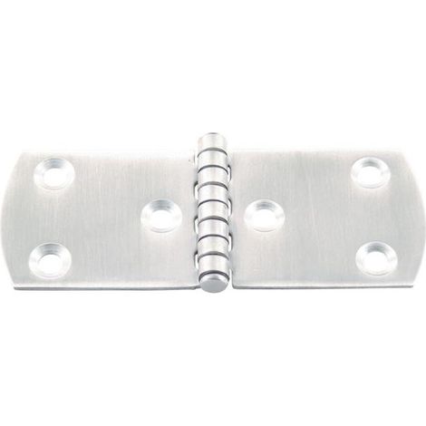 Charnière inox A4 3 points de fixation - Longueur: 100
