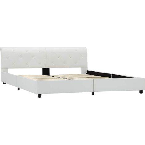 Maison Exclusive - Giroletto Bianco in Similpelle 160x200 cm (1/5)