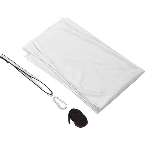 Lot enfant polyester extensible confortable hamac sensoriel aérien yoga pour intérieur extérieur gris argent (1/5)