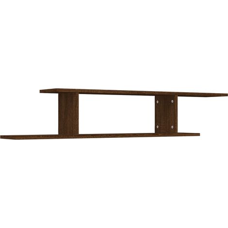 Maison Exclusive - TV-Wandregal Braun Eichen-Optik 125x18x23 cm H (1/5)