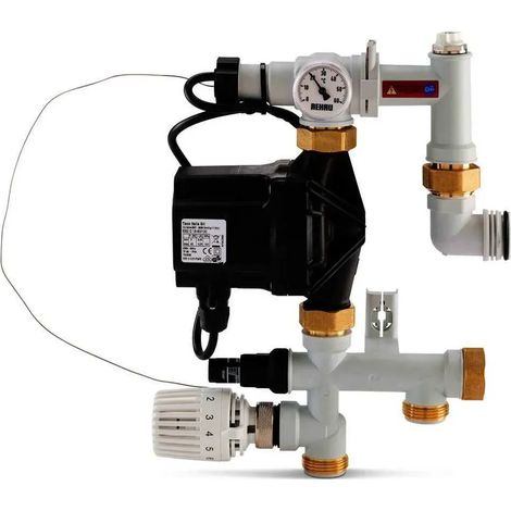 REHAU Juego de regulación flex P con cabezal termostático, 13186121002