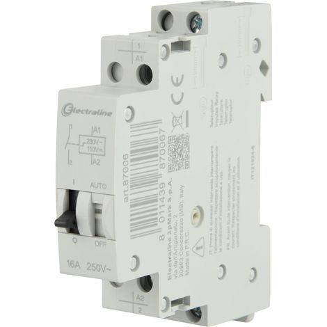 Interrupteur à relais, contacteur 16 A, 230 V, 1 NA (1/5)