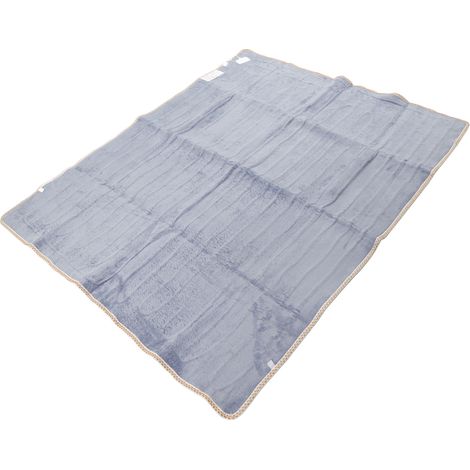 Couverture chauffante électrique, 9 modes de chauffage, diffusion de chaleur rapide, uniforme et sûre, douce pour la peau, en flanelle, confortable et agréable au toucher, norme européenne 220 V (1/5)