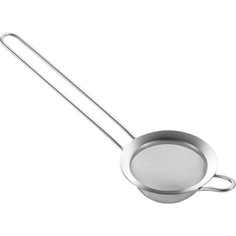 Passoire à mailles fines en acier inoxydable 304, passoire à usage de cuisine avec poignée, pour aliments, thé, huile de riz, nouilles, fruits et légumes (1/5)