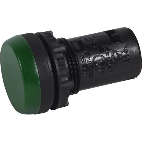 Voyant monobloc avec LED intégrée IP69 Osmoz complet vert 130V LEGRAND 024607 (1/2)