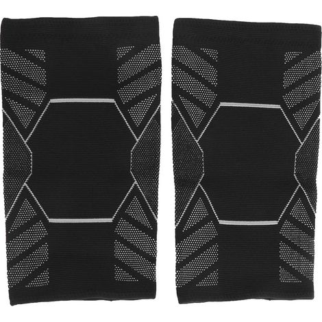 Paar atmungsaktive Sport-Knieschoner aus strapazierfähigem Nylon zum Schutz der Gelenke (Silber L) (1/5)