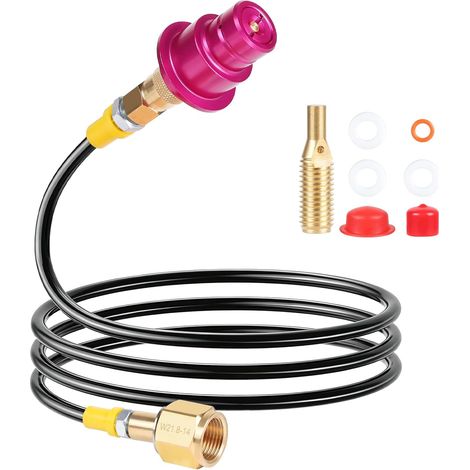 Adaptateur, Tuyau de Soude 1,5m, Tuyau Haute Pression pour Bouteille DUO Quick Connect, Bouteille de CO2 pour Tuyau de Machine à Gazéifier L'eau DU QUICK CONNECT QC (1/5)