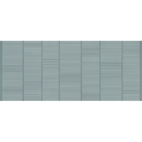 Carrelage effet Béton 3D Bleu Brume Cadenza 120x50x0,85 cm Mat Cortivo - Mur intérieur (vendu par carton de 1,8 m²) - RO'MA CARRELAGE