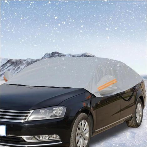 Bache Voiture,Housse De Voiture Coupe-Vent Et Résistante Aux UV pour Une Utilisation en Extérieur, Soleil, Pluie, Poussière, Neige, Adaptée Aux Voitures/véhicules Utilitaires/SUV (1/5)
