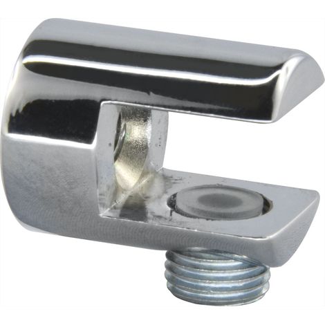 FONSEGRIVE Glastablar-Klemmträger Pescara, Glas 6-10 mm, Zamak verchromt poliert (1/2)