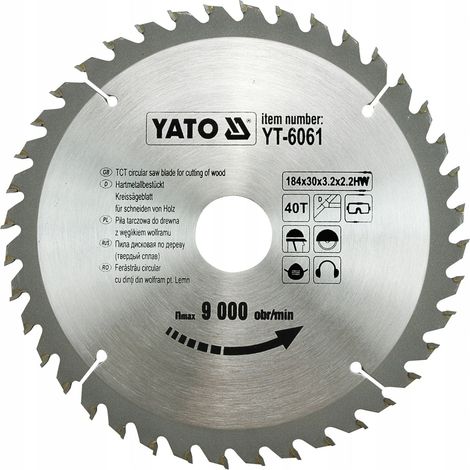 Hartmetall Sägeblatt 184x30mm 40Z (1/2)