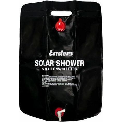 Douche solaire de camping - Enders - 7497 - 20 litres - Couleur noire - Jardin