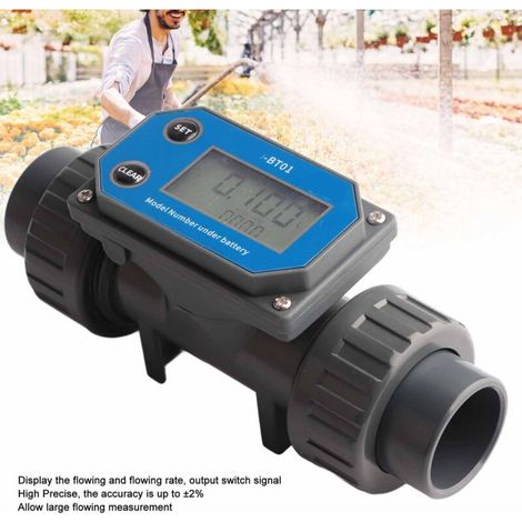 Misuratore di portata digitale ad alta precisione e risposta sensibile, sensore di flusso d'acqua per irrigazione agricola -Crezuo