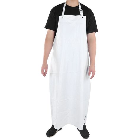 Tablier de protection en PVC résistant aux produits chimiques, vêtement de travail de sécurité, imperméable et anti-poussière, 120 x 90 cm (1/5)