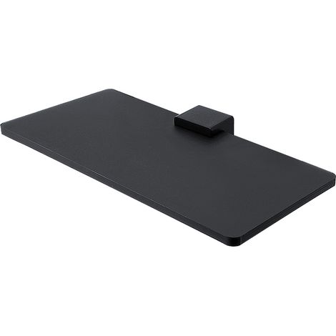 Tablette L.20 Cm, Plexiglas Noire Mate, Avec Fixation Noire Mate. Kibo Nimco (1/3)