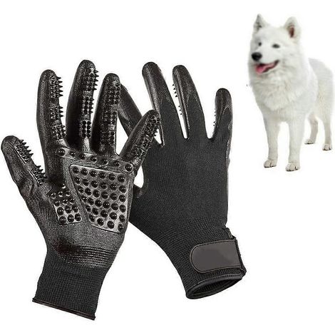 Gant de massage pour animaux (1 paire), brosse de toilettage, gant de massage et de nettoyage pour animaux, peigne de toilettage, gant de bain (1/5)