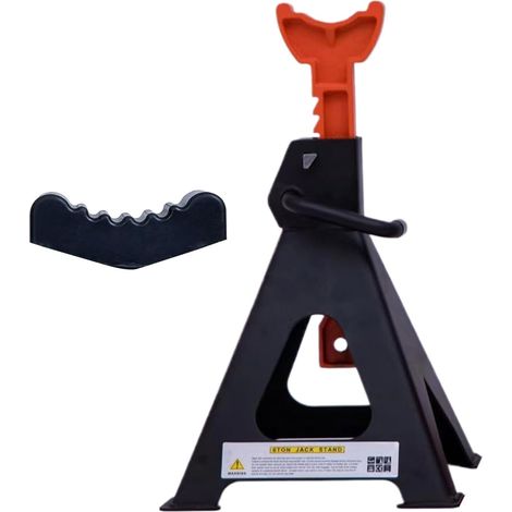 Chandelles robustes - Capacité de charge de 3 tonnes - Pour voiture, voiture, garage, maison, voyage, atelier, terrain, camionnette, moto, utilisation en extérieur (1/5)
