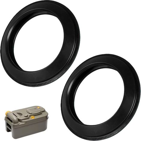 Guarnizione in silicone in 2 pezzi per WC Thetford C200/C250/C260/C400/C2/C3/C4, design a tenuta stagna, labbro di tenuta per WC, ricambi e accessori per WC da campeggio, roulotte e camper. (1/5)
