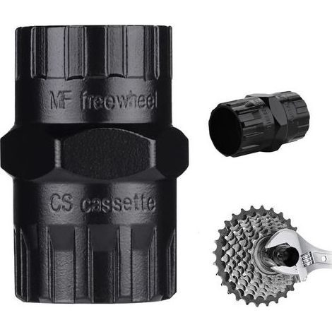 Outil 2 en 1 Démonte Cassette Vélo,Démonte Cassette,Convient pour enlever Les Anneaux de Verrouillage de Tirelire avec 12 Dents et Les Outils de Roue Libre avec 12 Dents (1/5)