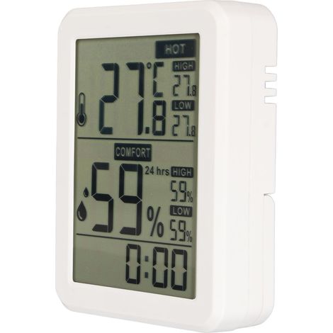 Multifunktionales, hochpräzises digitales Hygrometer/Thermometer für Innenräume mit Temperatur- und Luftfeuchtigkeitsanzeige (1/5)
