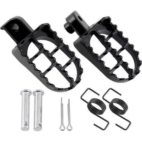 Allecto Plus，Reposapiés de aluminio de repuesto para motos de cross PW50 PW80 TTR90，8 mm，50 cc 70 cc 90 cc 110 cc 125 cc，incluye 2 palabras clave (1/5)