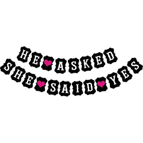 1 Stück „Sie hat Ja gesagt“-Banner