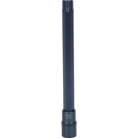Clé à cliquet rapide avec embout Torx étoile 1/2 pouce carré, acier allié S2 bleui, outil à main de quincaillerie