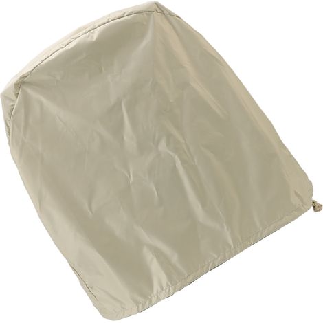 Housse de ventilateur industrielle imperméable et pliable, protection UV et anti-poussière pour usage intérieur et extérieur, couleur beige.