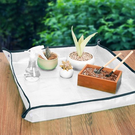 Tapis de Repotage pour Pots - Tapis de Transplantation Plantes Réutilisable Imperméable avec Maille Transparente pour Jardinières d'Intérieur (1/5)