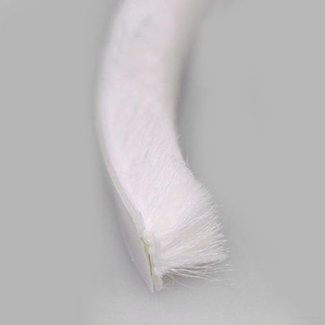 Brosse d'étanchéité pour portes de 10 mètres, joint d'étanchéité efficace et isolation phonique (9 x 15 mm, blanc) (1/5)