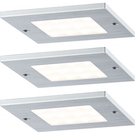 Paulmann Leaf 3 spots LED carrés meuble 80x80 2700K (1/4)