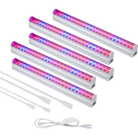 Lampe De Croissance des Plantes LED Plante Remplir Bande Lumineuse Lampe De Plante De Fleur Végétale Succulente Lampe végétale T5 6W + Cordon d'alimentation (1/5)