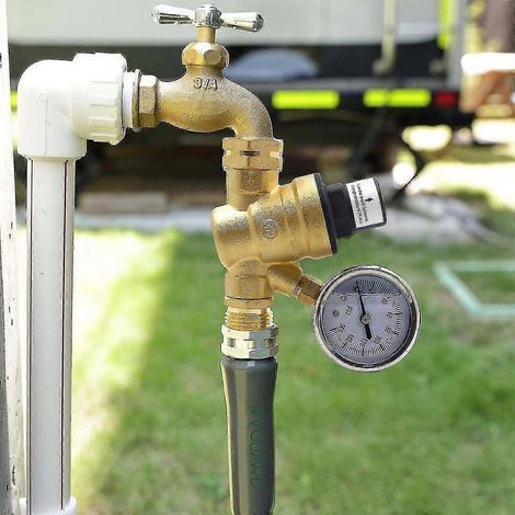 Régulateur de pression d'eau réglable en laiton sans plomb pour camping-cars et caravanes (1/5)
