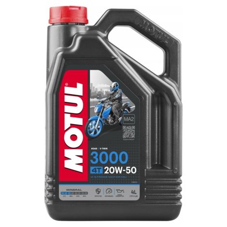 HUILE MINÉRALE MOTO MOTUL 3000 20W50 MOTEUR DE QUALITÉ NEUVE ORIGINALE  (1/3)