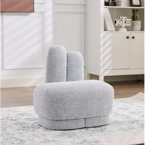 Puf reposapiés tapizado con orejas de conejo OKMYHOME (1/5)