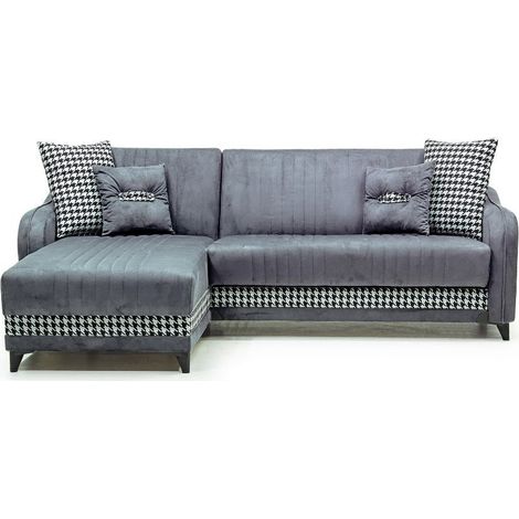 Grau Sofa 246x138x92 cm (1/4)