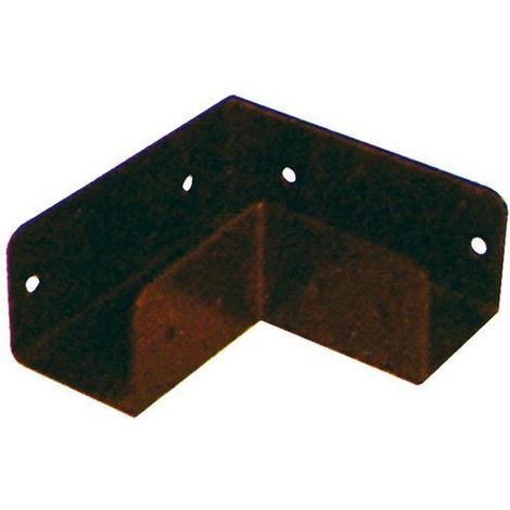Staffa ad angolo per pannello grigliato in legno "Patio" piastra in metallo per recinzioni 2 pezzi (1/2)