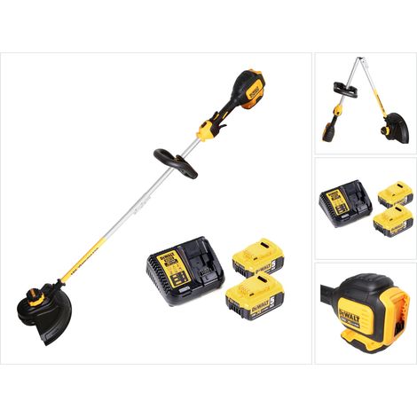 Tagliabordi a batteria Dewalt DCM 561 PBS 18V Brushless + 2x batteria 5,0Ah + caricabatterie