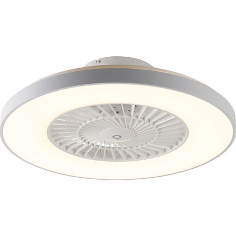 Ceiling Fan White with Star Effect 60cm incl. LED Dimmable with Remote Control - Climo (1/5)