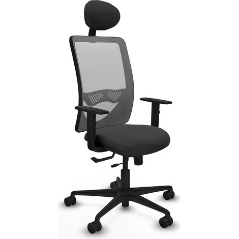 Silla de oficina piqueras y crespo Zulema negro espuma alta densidad (1/2)