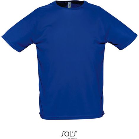 Camiseta Hombre Manga Raglán SOL'S SPORTY L Azul royal