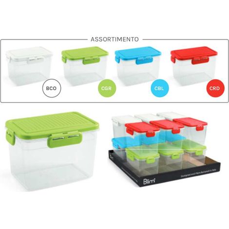 1 Pezzo Frigobox Contenitore Rettangolare My Home 150cl 17 x 11,7 x 10,9 cm 4 Colori (1/2)