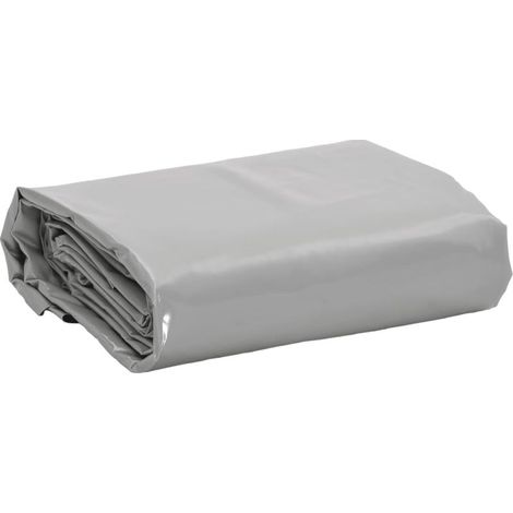 Bâche grise 1,5 x 2 m 650 g/m² (1/5)