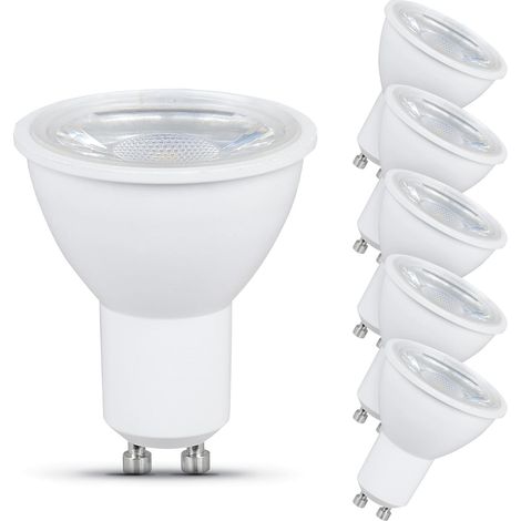 Ampoule LED MR16 pour rail, éclairage encastré, culot GU10, IRC 80, 500 lumens, lumière neutre 4 000 K, durée de vie de 11 000 heures, lot de 6 (1/4)