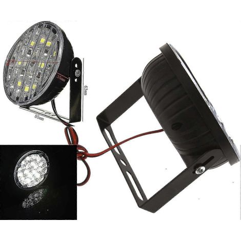 Feu de jour rond universel pour voiture, lampe de conduite Fig Light, 18 LED blanches (1 jeu, cadeau de Pâques) (1/3)