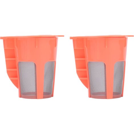2 Pièces Filtre à Café Réutilisable, Capsule Compatible K200 K300 K350 K360 K400, Version Rouge (1/5)