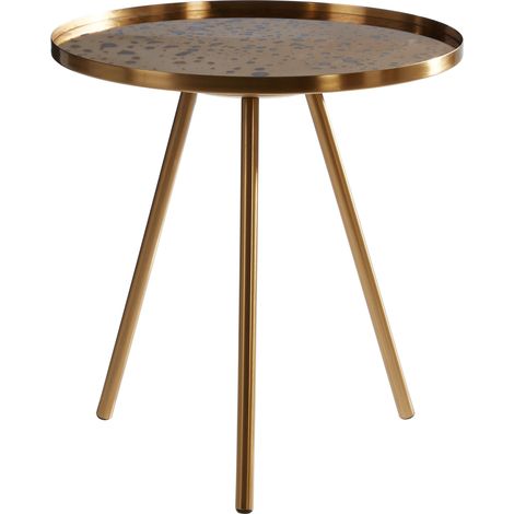 Interiors by Premier Versatile Use Gold Finish Side Table, Elegant Design Sidetable By Couch, Easily Maintained Corner Table (1/3)