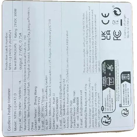 Taille-haie sans fil, design à double lame 2-en-1, compatible avec les batteries 18V, 29,5 x 6 x 5 pouces, léger 4,5 livres, largeur de coupe de 8 pouces (1/5)