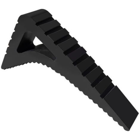Window Stopper for Interior and Exterior - Set of 2 in Black - Open Door Blocker - Stoppy Rubber Door Stop - Open Window Block - Plastic Door Stopper (1/5)